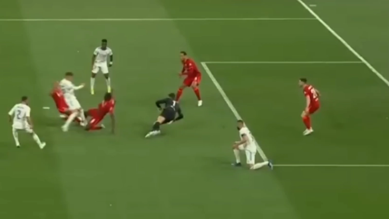 Possible offside position example